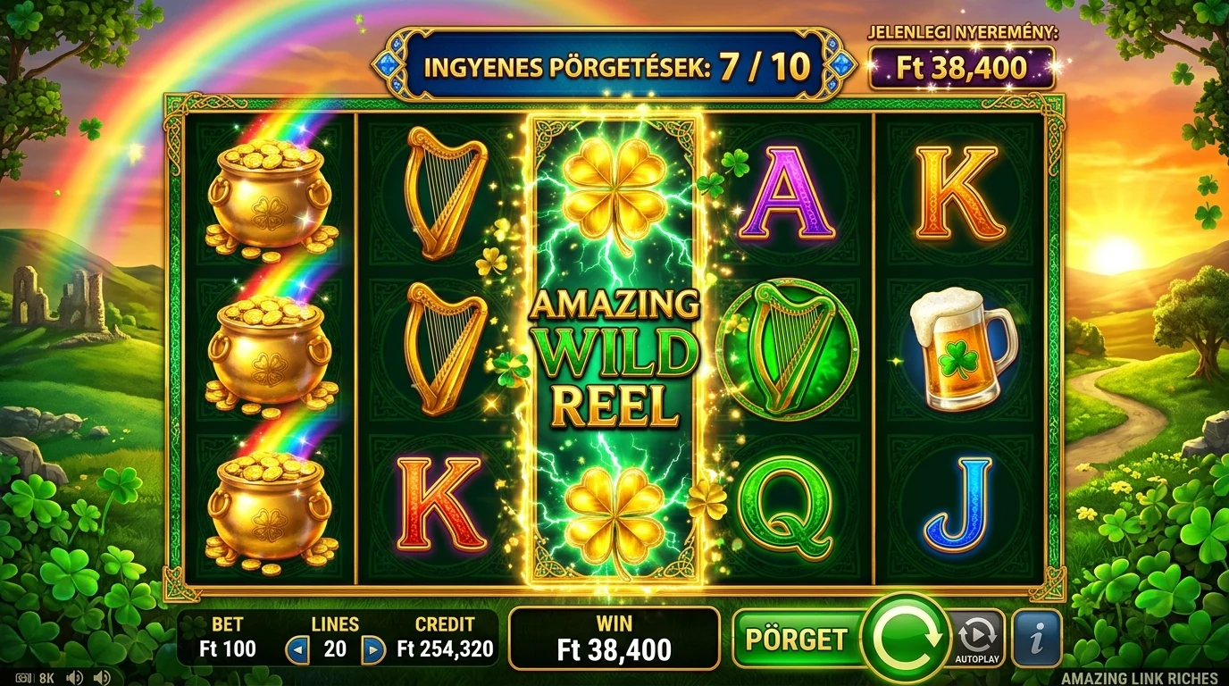 Amazing Link Riches Ingyenes Pörgetések Amazing Wild tárcsával